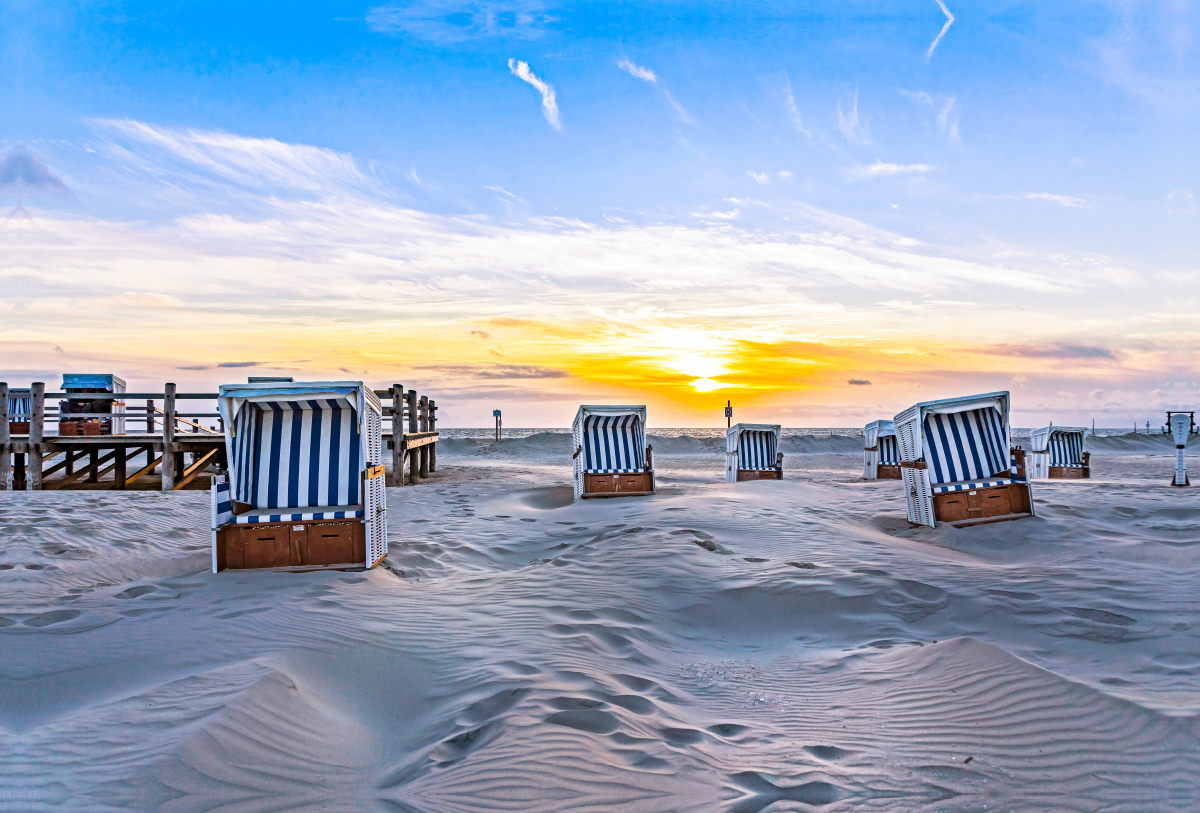 Sonnenuntergang am Strand