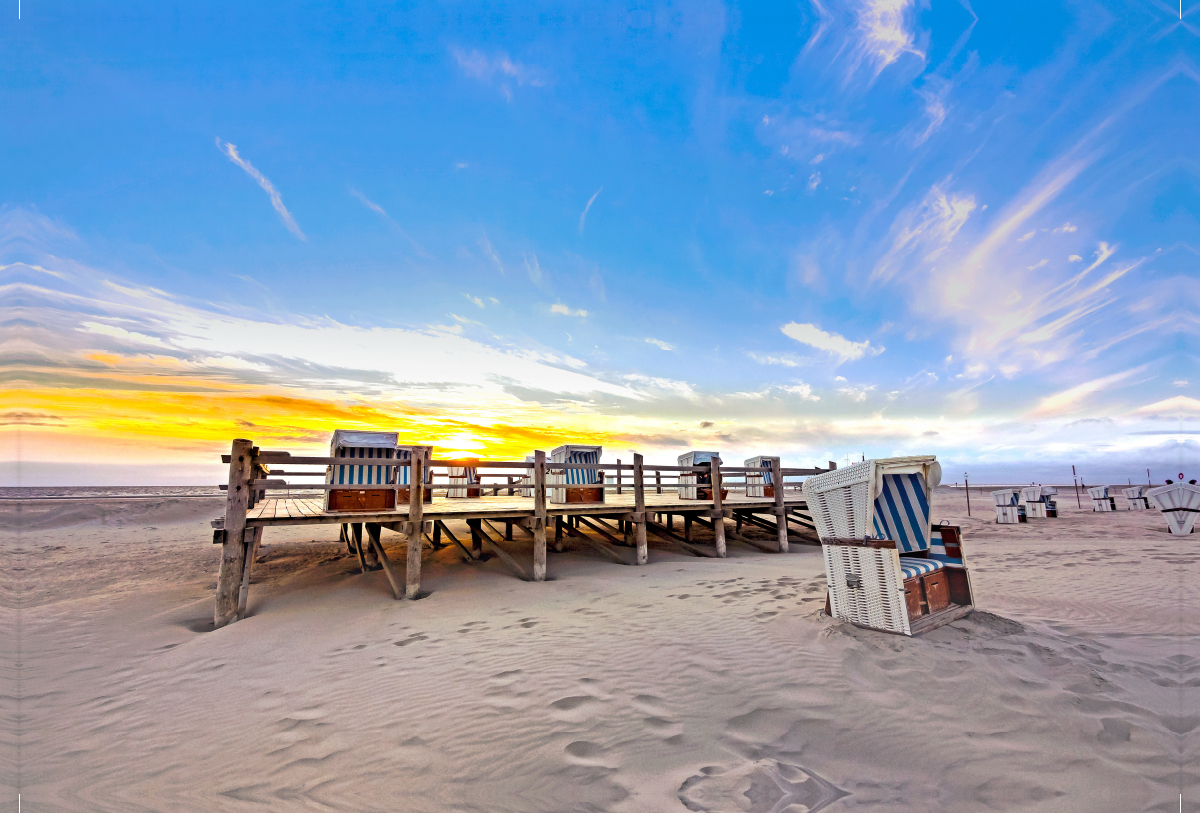 Sonnenuntergang am Strand