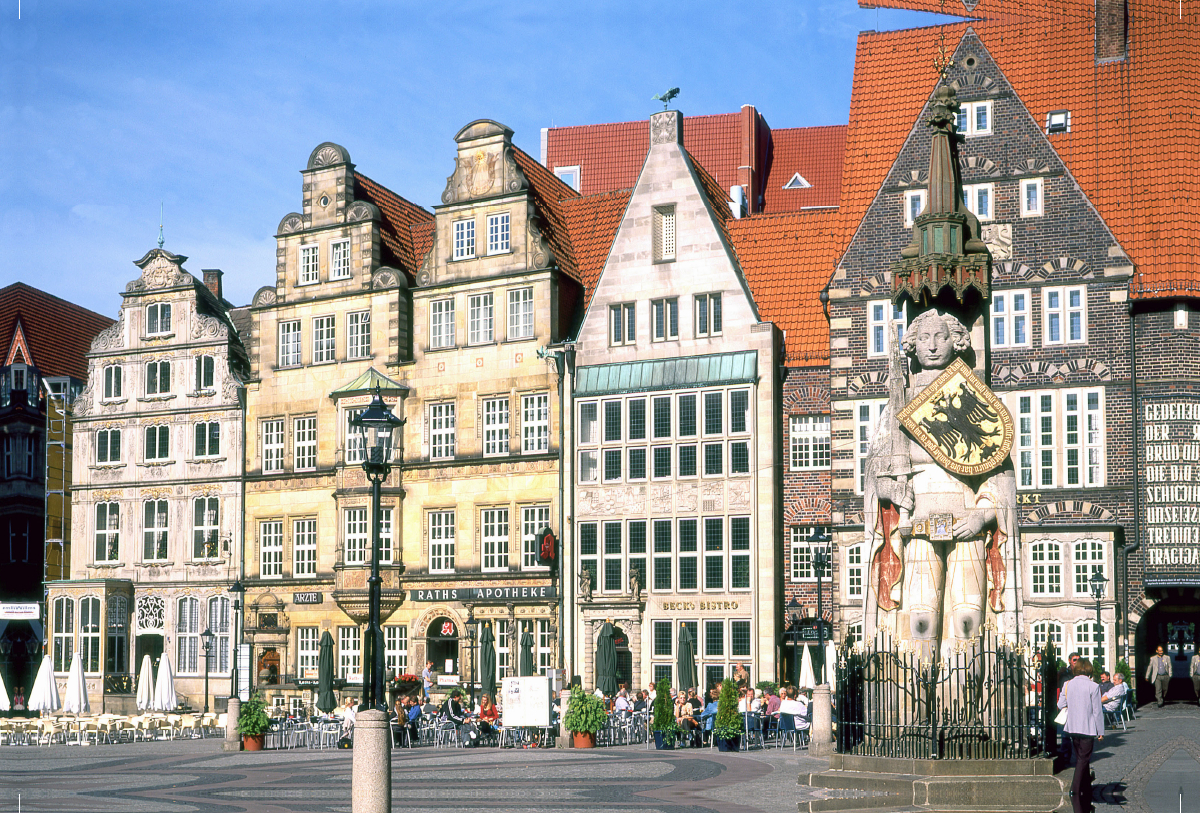 Altstadt Bremen mit Roland