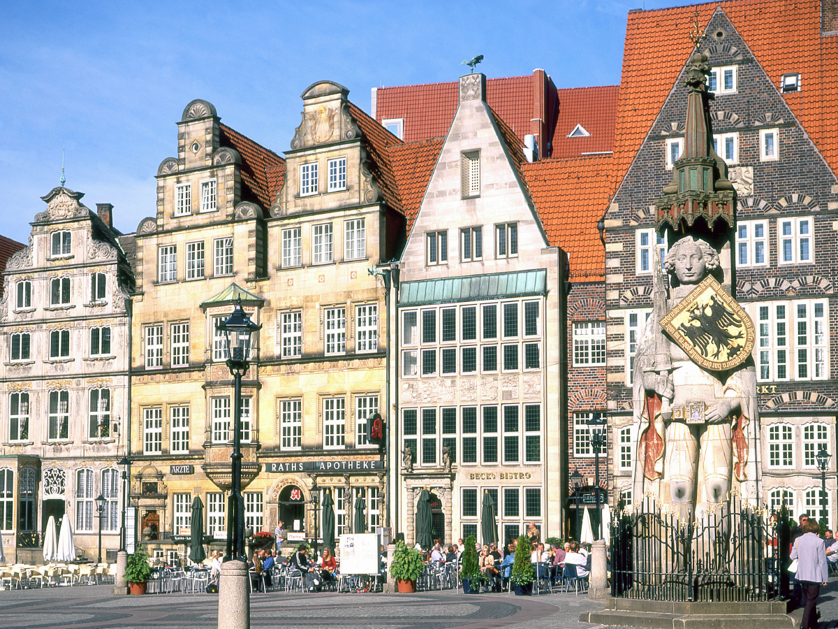 Altstadt Bremen mit Roland