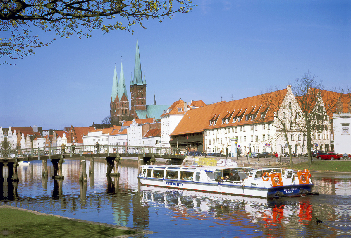 Stadtansicht Lübeck an der Trave