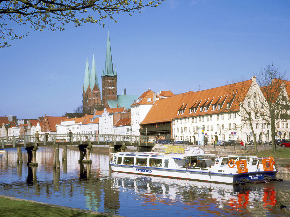 Stadtansicht Lübeck an der Trave