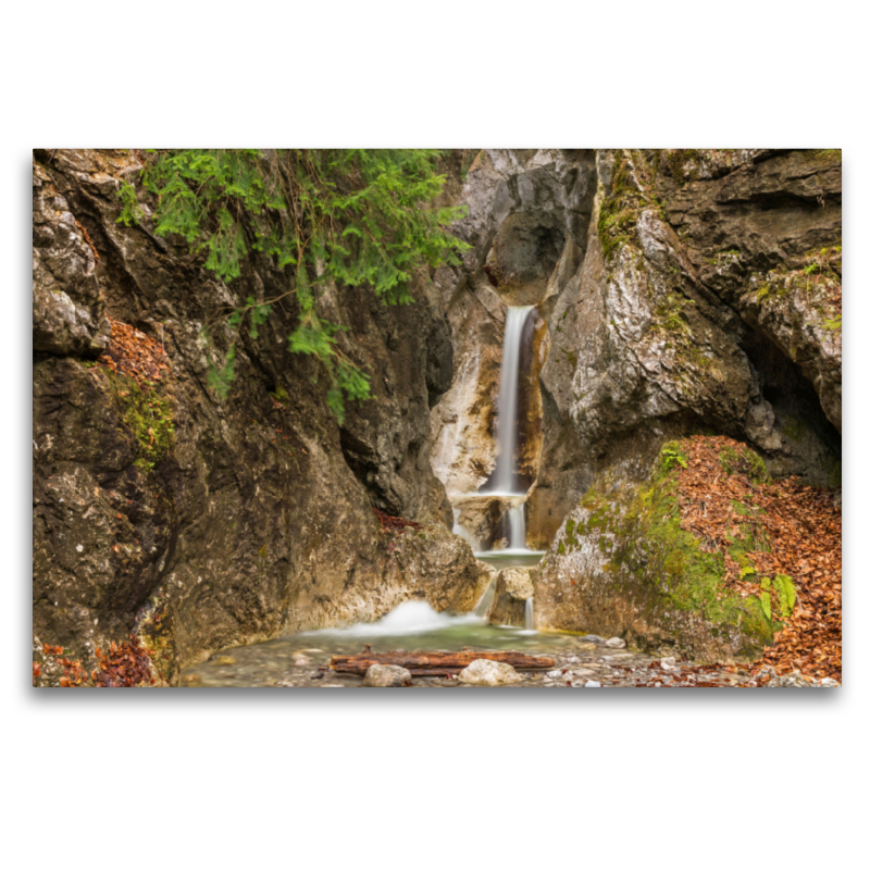 Heckenbachwasserfall, Kochel am See, Landkreis Bad Tölz-Wolfratshausen