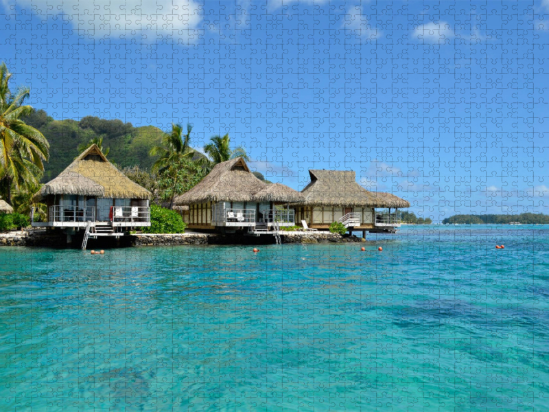 Polynesische Ferienbungalows