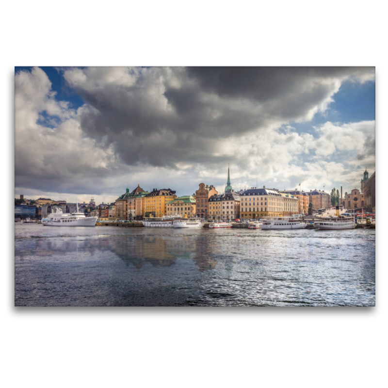 Blick von Skeppsholmen auf die Altstadt Gamla Stan in Stockholm