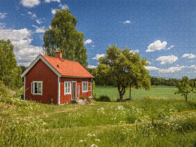 Idyllisches, kleines Sommerhaus in Schweden