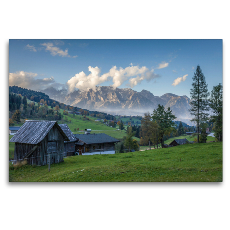 Blick von Schladming zum Dachstein-Massiv