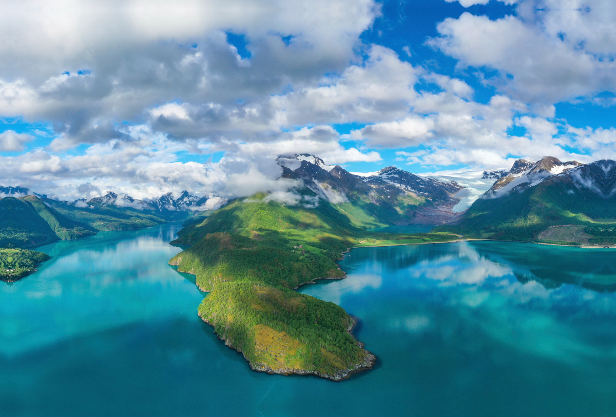 Die Region um den Svartisen-Gletscher