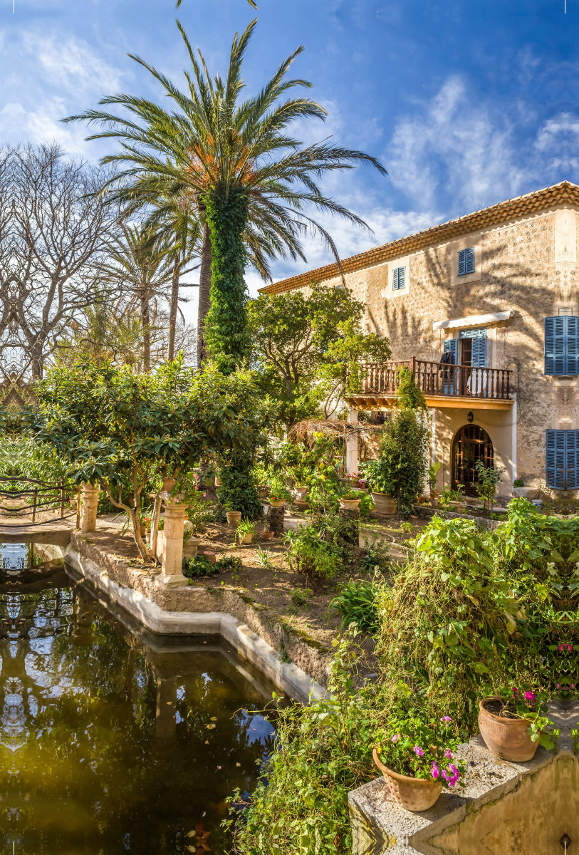 Garten und Herrenhaus Son Marroig bei Deià, Mallorca, Spanien