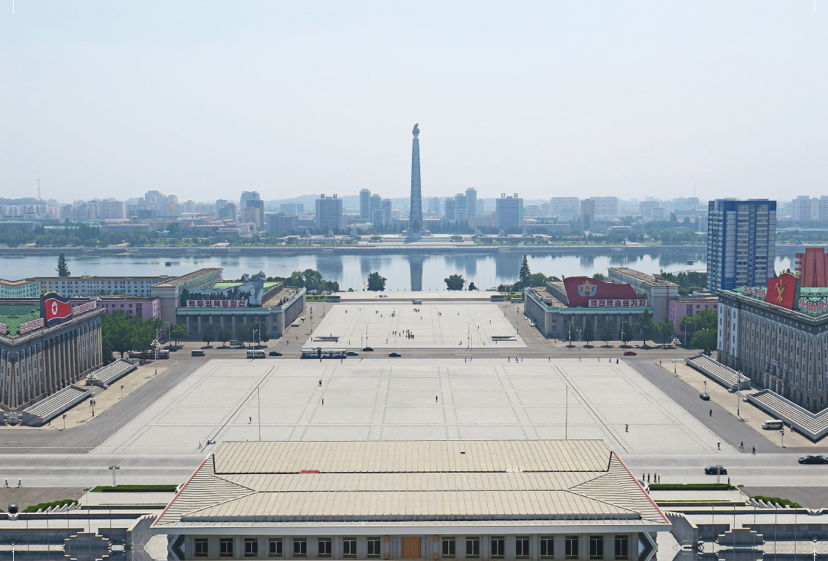 Nordkorea, Pjöngjang, Kim-Il-Sung-Platz