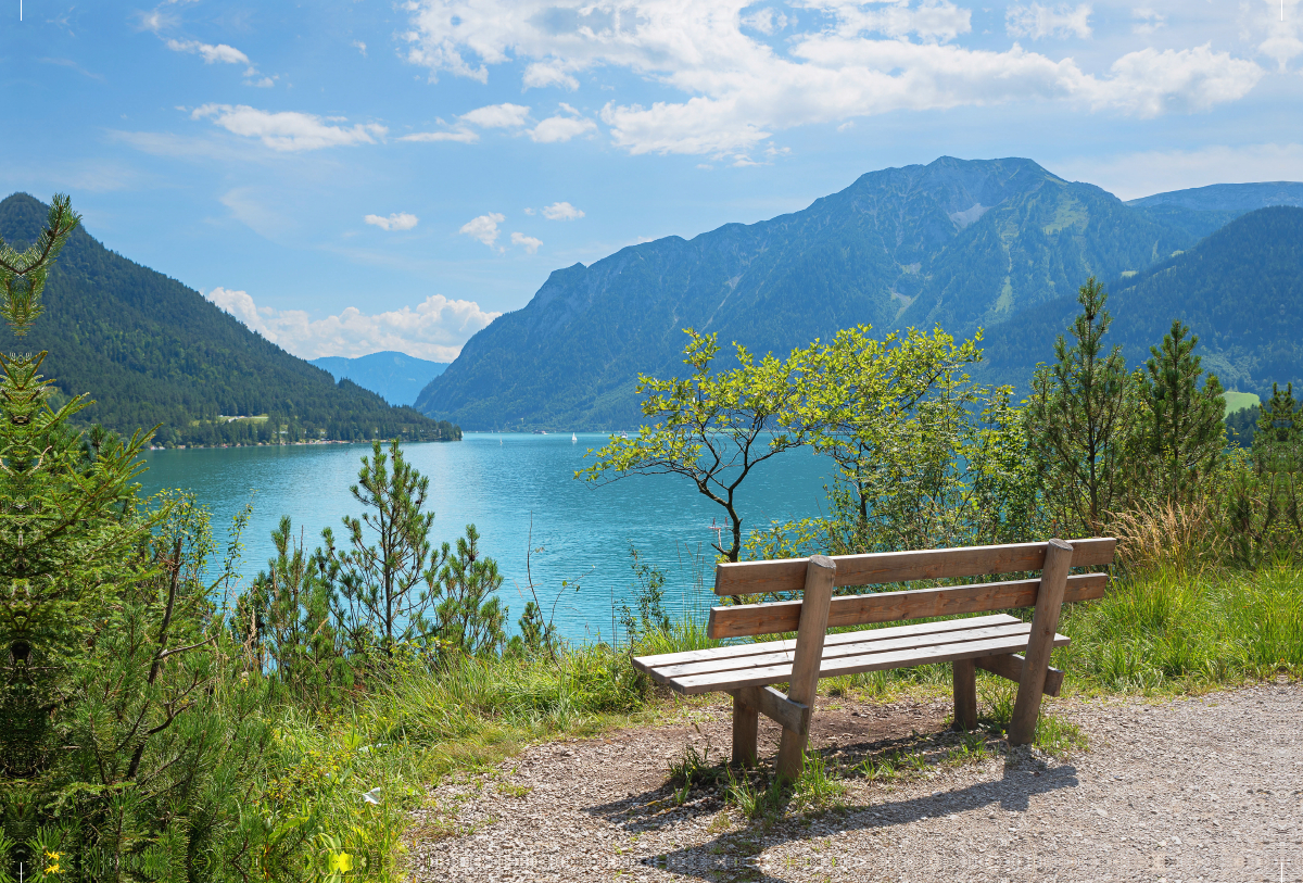 Rastbank am Achenseeufer