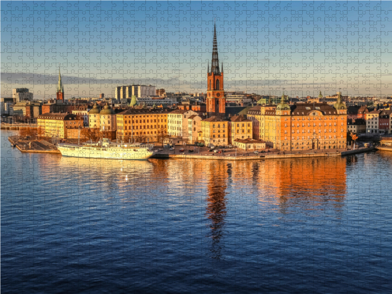 Blick auf die Altstadt Gamla Stan in Stockholm, Schweden