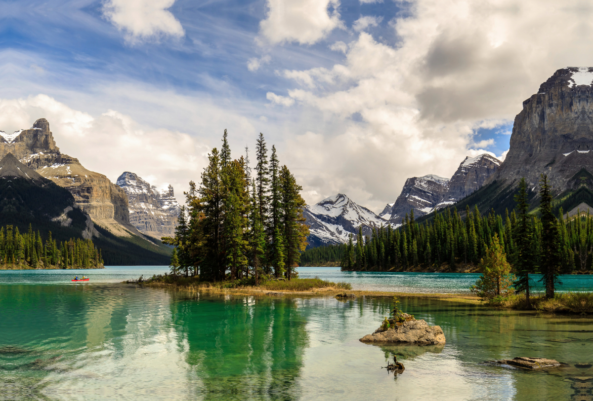 Traumziel Spirit Island, Maligne Lake