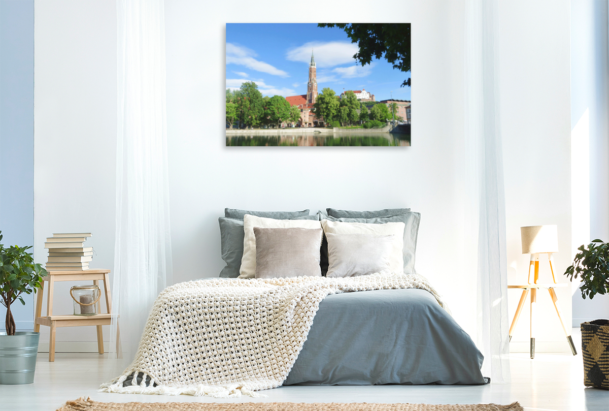 Landshut - Blick auf die Stadt mit St. Martin