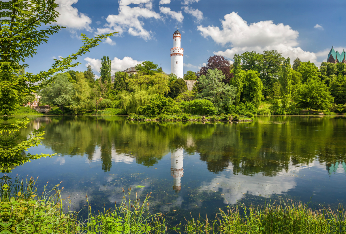 Weiher im Schloßpark von Bad Homburg