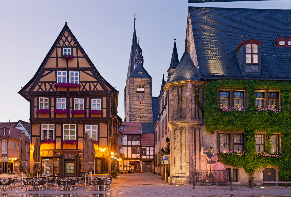 Quedlinburg in der Dämmerung