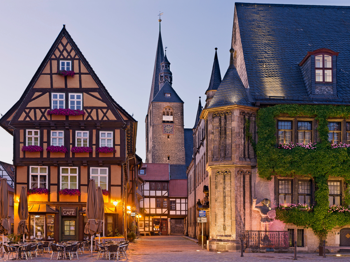 Quedlinburg in der Dämmerung