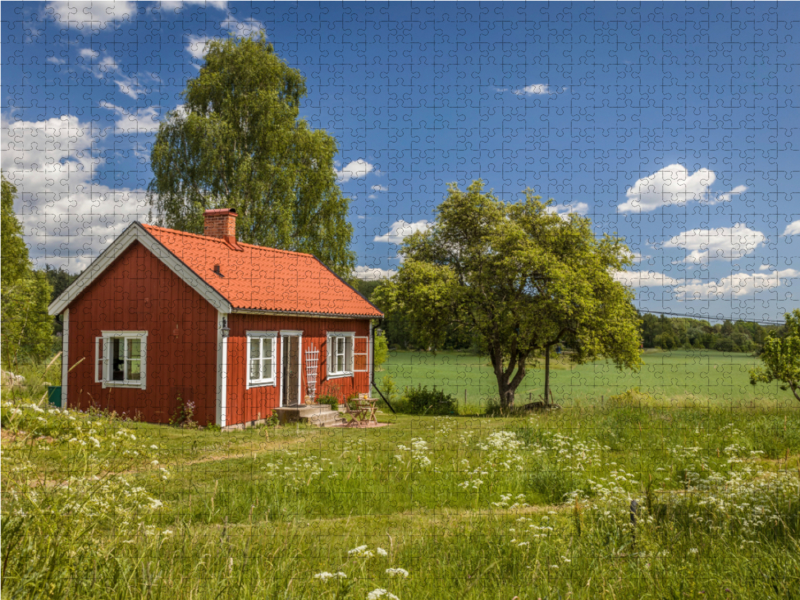 Idyllisches, kleines Sommerhaus in Schweden