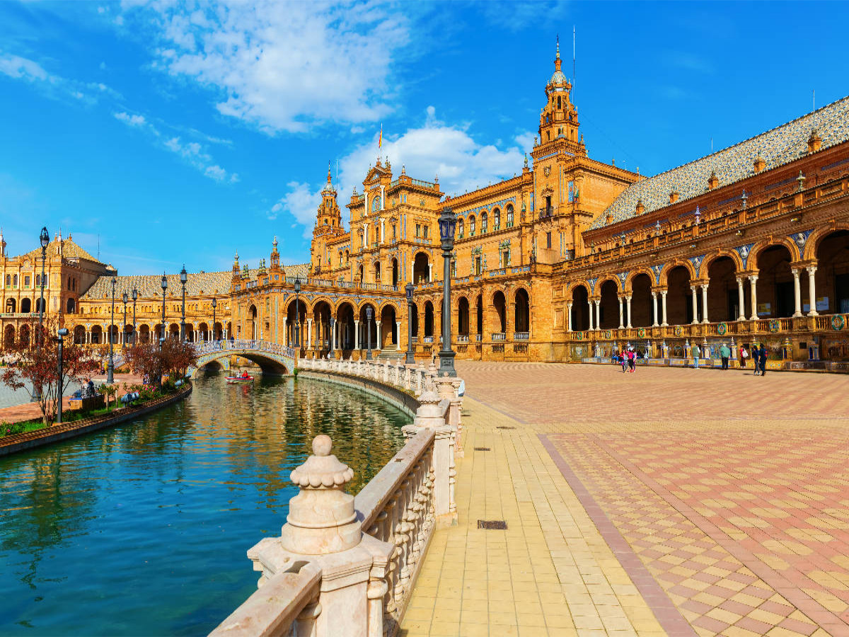 Plaza de Espana in Sevilla, Spanien