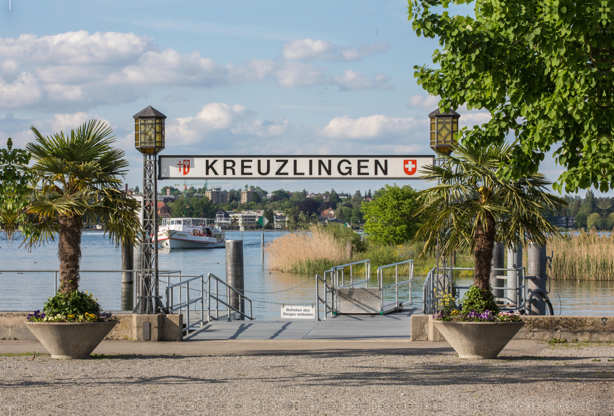 Der Hafen von Kreuzlingen am Bodensee