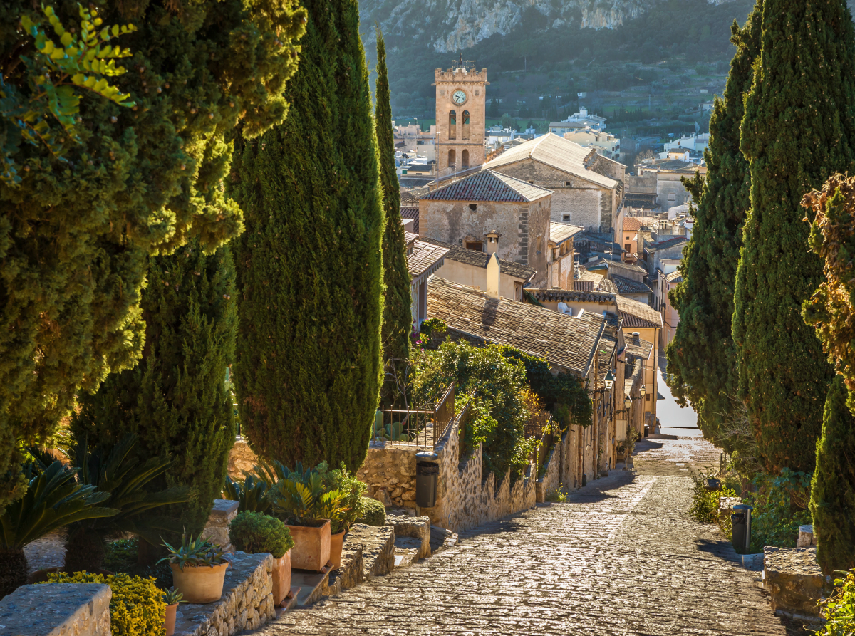 Kreuzweg zum Kalvarienberg in Pollenca auf Mallorca