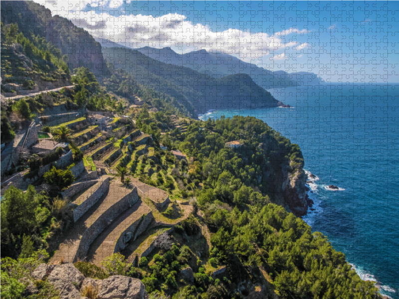 Terrassen bei Banyalbufar auf Mallorca, Spanien