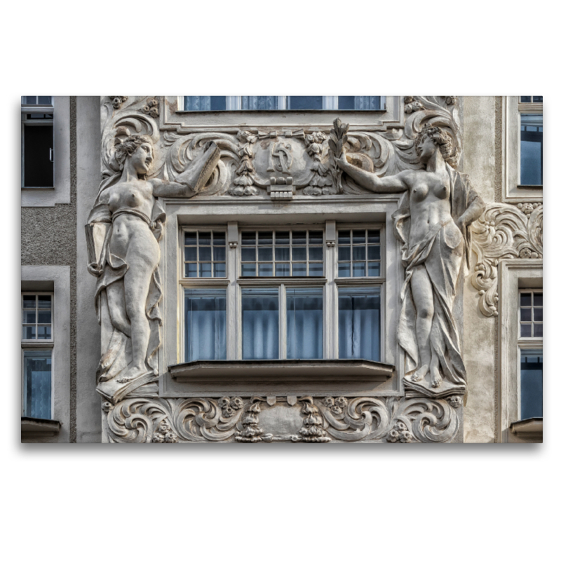 Monumentale Fassadendekoration am Palais de Beaux Arts