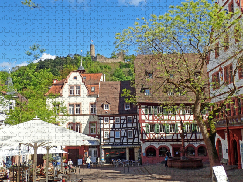 Am unteren Marktplatz / Löwenapotheke / Altes Rathaus in Weinhgeim an der Bergstraße