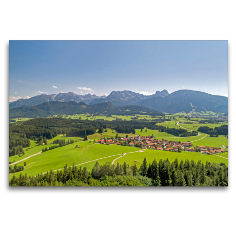 Blick über Zell auf den Aggenstein