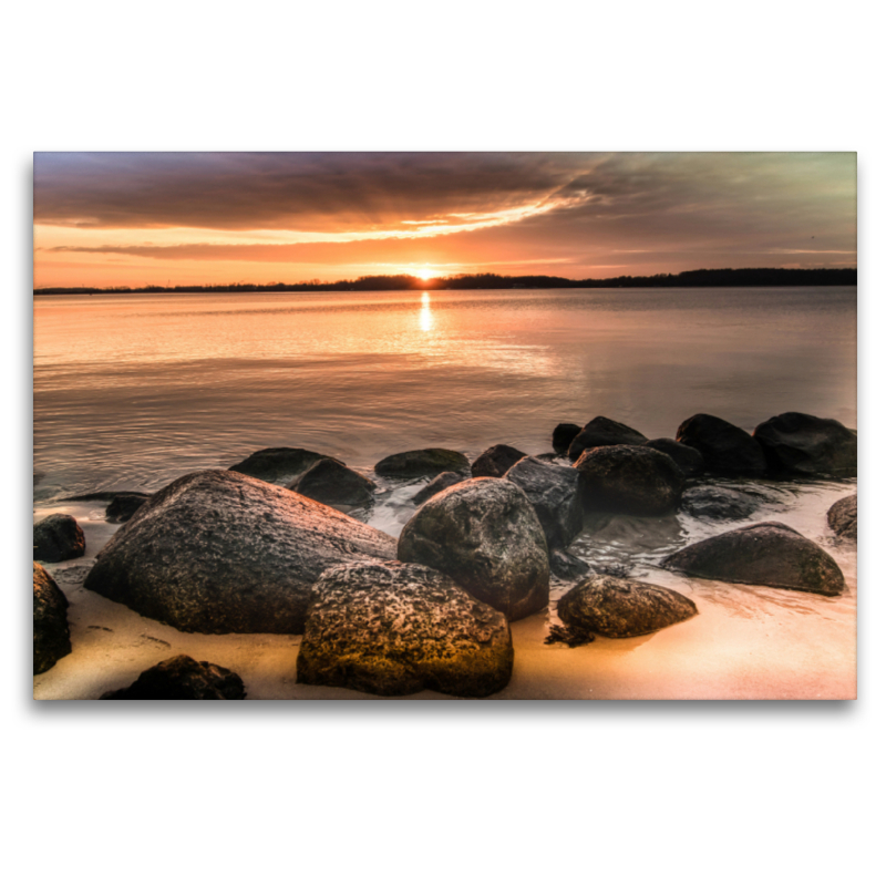 Sonnenuntergang am Laboer Strand