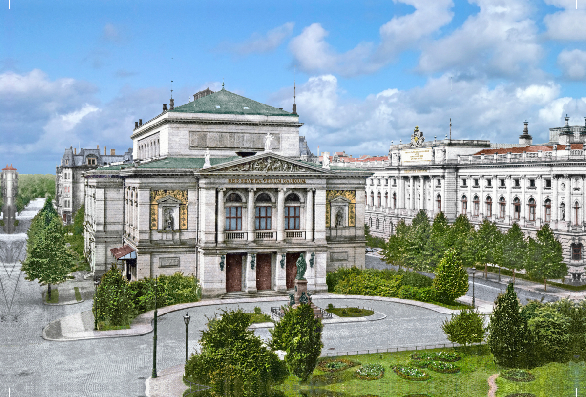 Leipzig - Gewandhaus und Bibliothek