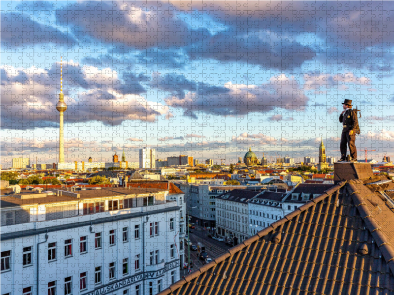 Schornsteinfeger am Berliner Fernsehturm