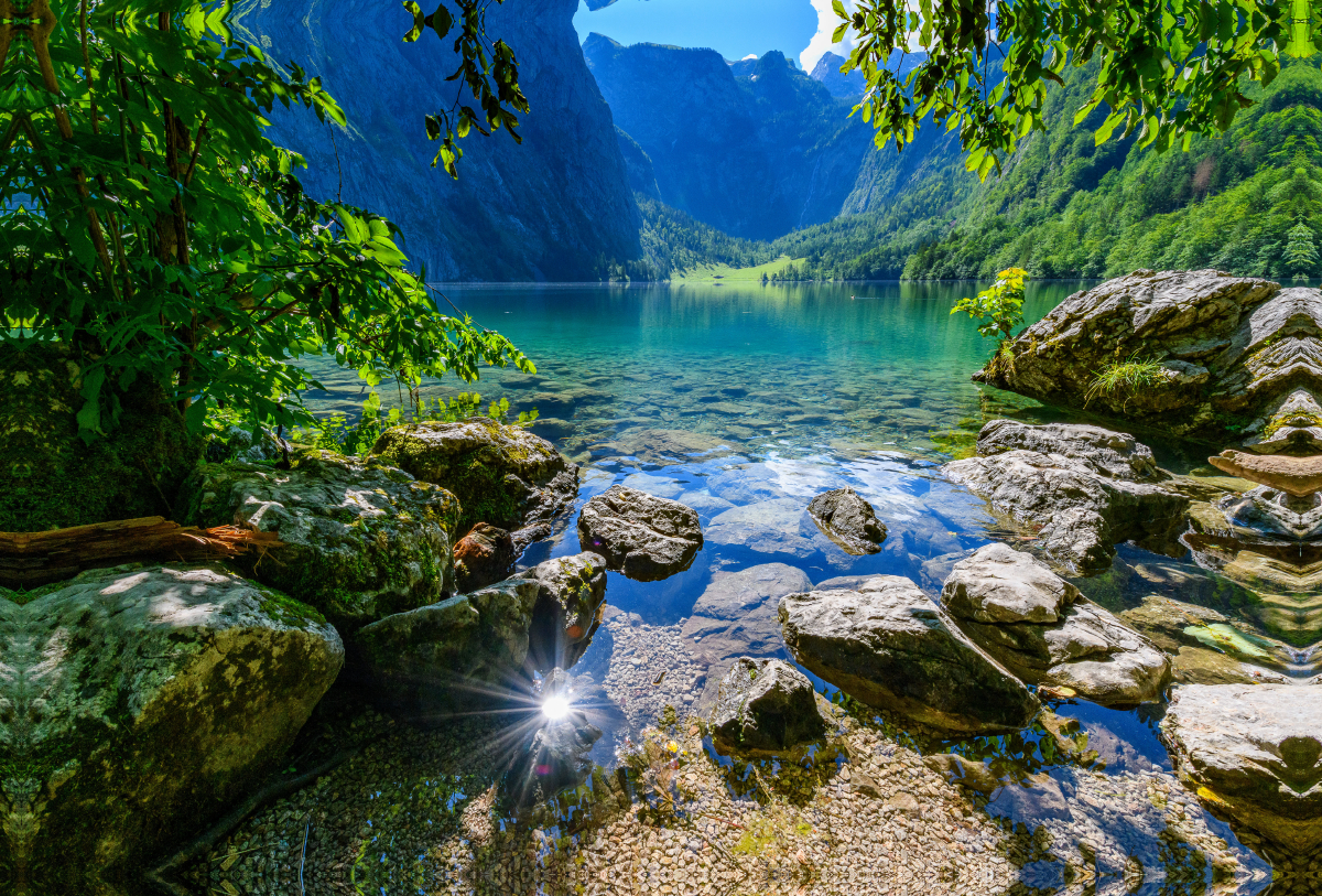 Der Obersee mit Fischunkelalm in der Ferne