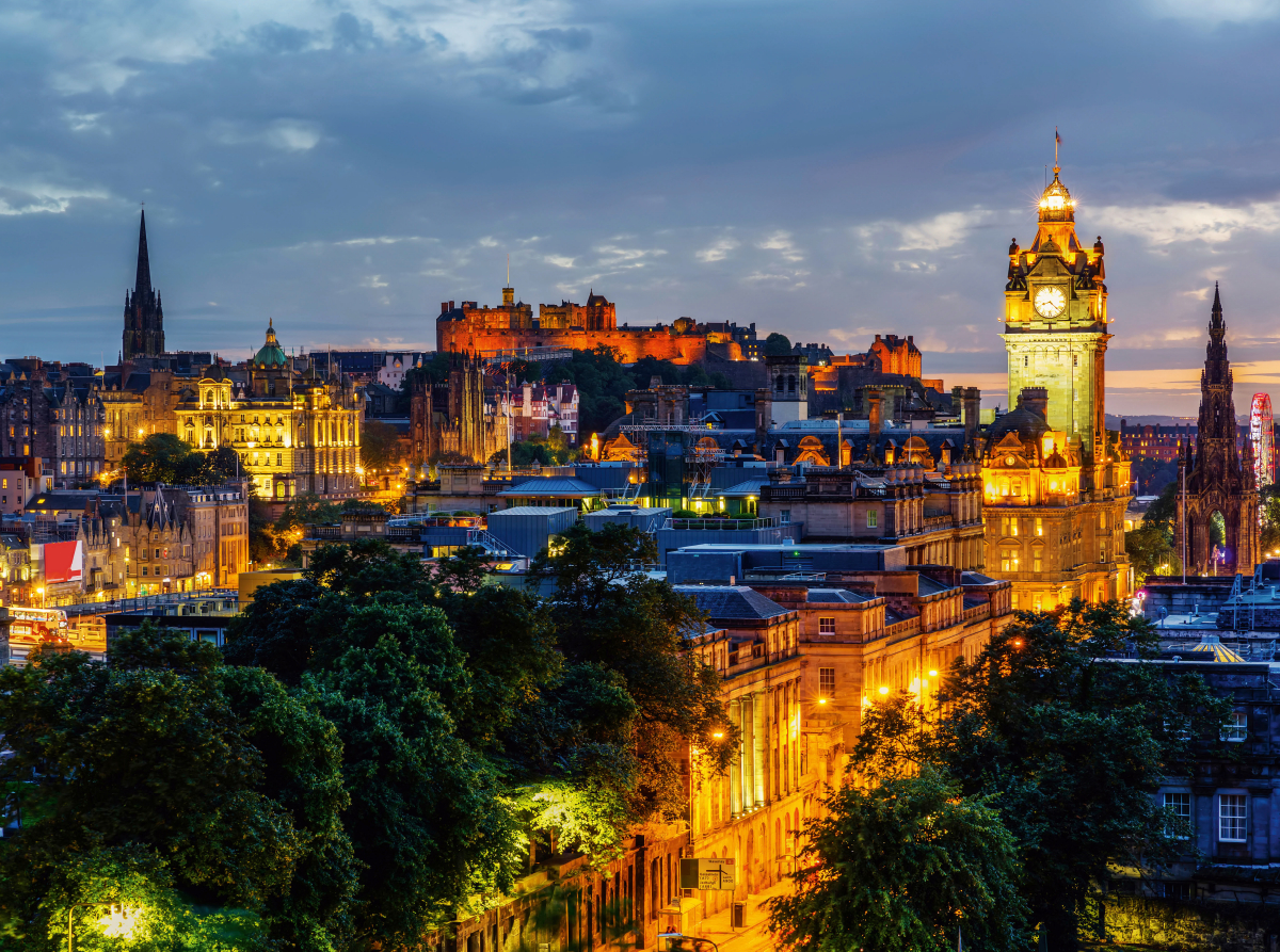 Edinburgh bei Nacht