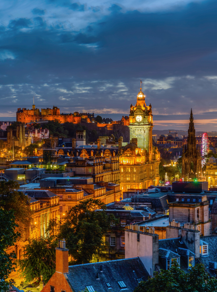 Nacht über Edinburgh