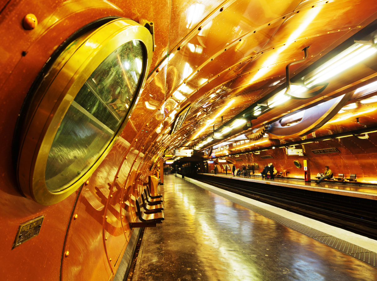 U-Bahn Station Arts-et-Métiers in Paris, Frankreich