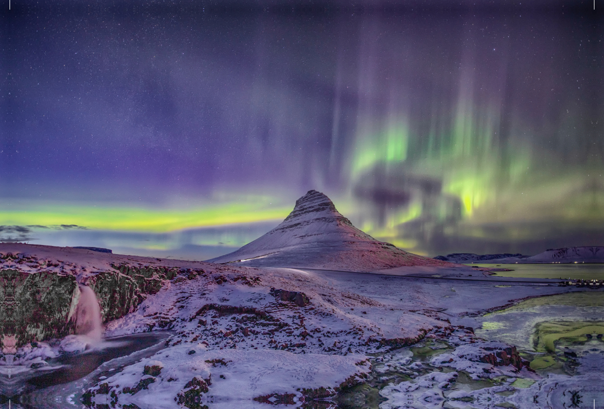 Polarlicht über dem Kirkjufell