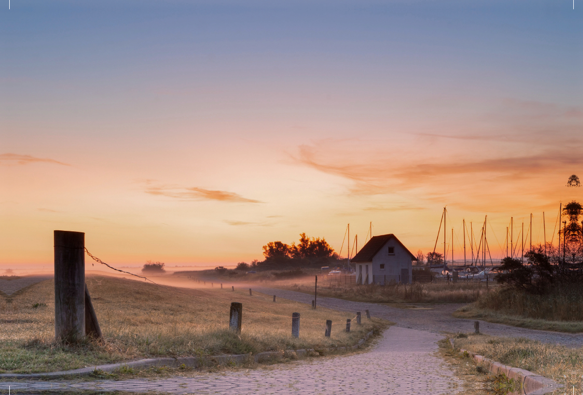 Sonnenaufgang am Seglerhafen in Vitte