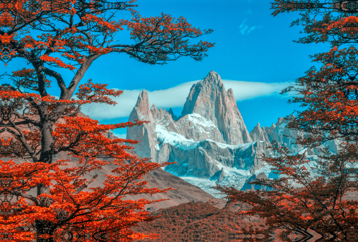 Mount Fitz Roy in Los Glaciares National Park, Patagonien, Argentinien