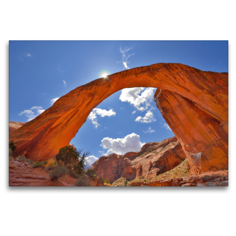 Rainbow Bridge, Lake Powell, Glen Canyon National Rec. Area, Arizona,USA