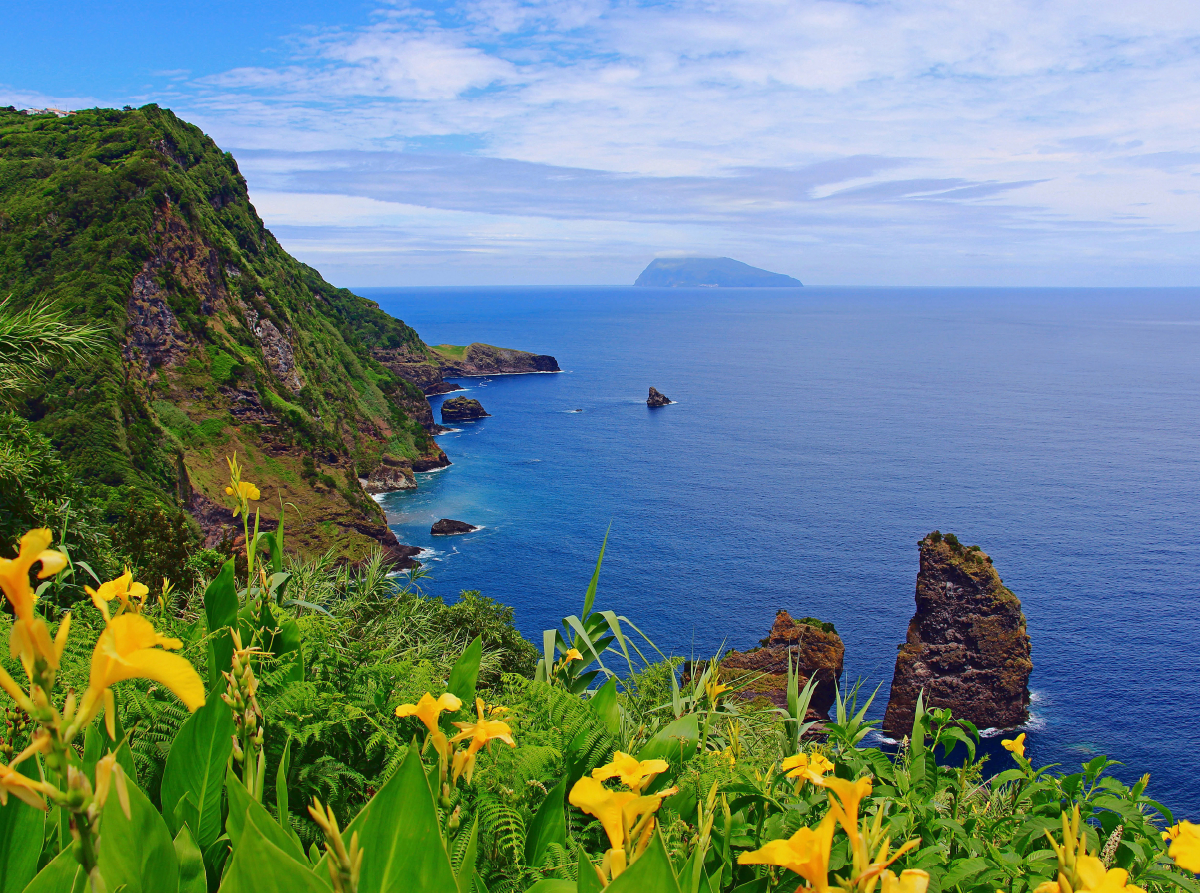 Aussichtspunkt Miradouro dos Caimbros auf der Azoren-Insel Flores