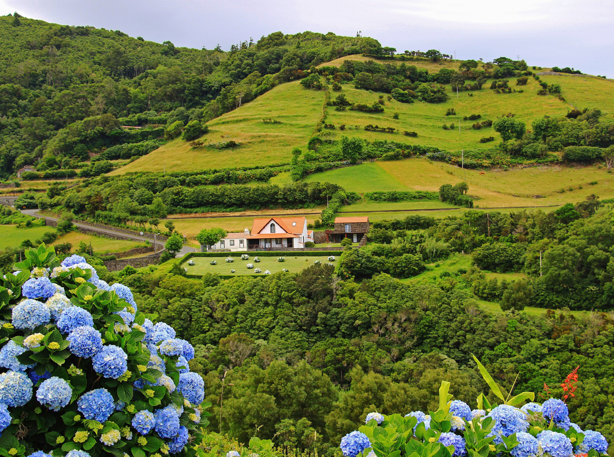 Wohnhaus in Fazenda de Santa Cruz auf der Azoren-Insel Flores