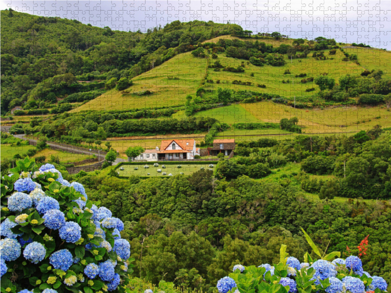 Wohnhaus in Fazenda de Santa Cruz auf der Azoren-Insel Flores