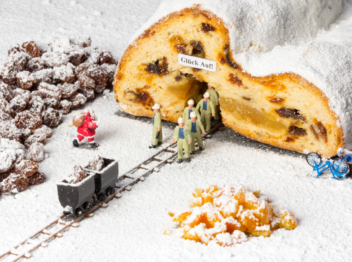 Feierabend am Weihnachtsstollen