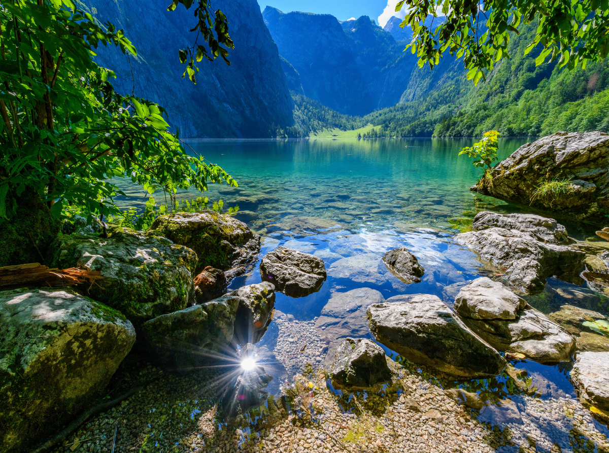 Der Obersee mit Fischunkelalm in der Ferne