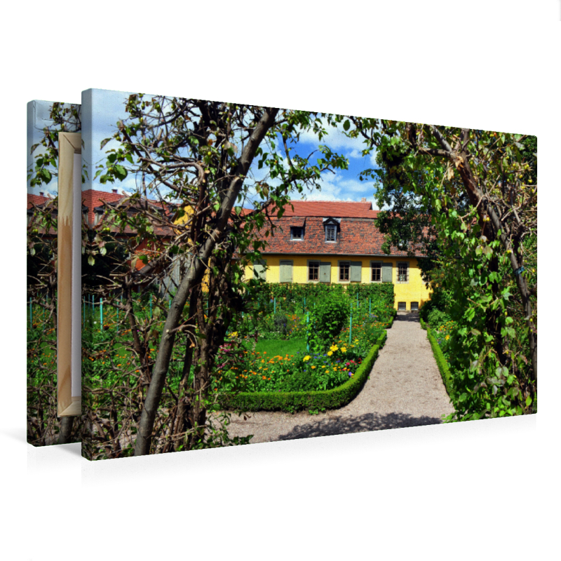 Calvendo Leinwand — Garten von Goethes Wohnhaus am Frauenplan