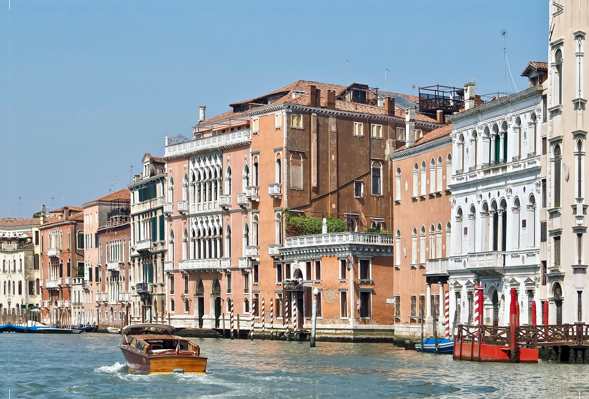 Wasserstraße Canale Grande in Vendig, Itlaien