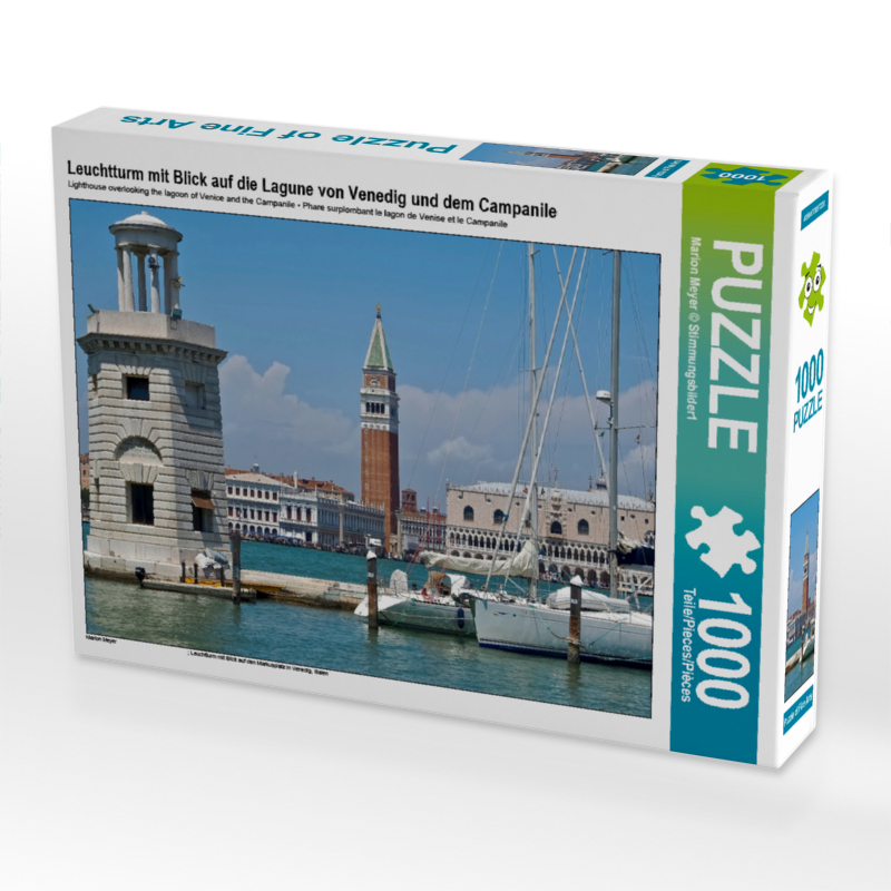 Leuchtturm mit Blick auf die Lagune von Venedig und dem Campanile