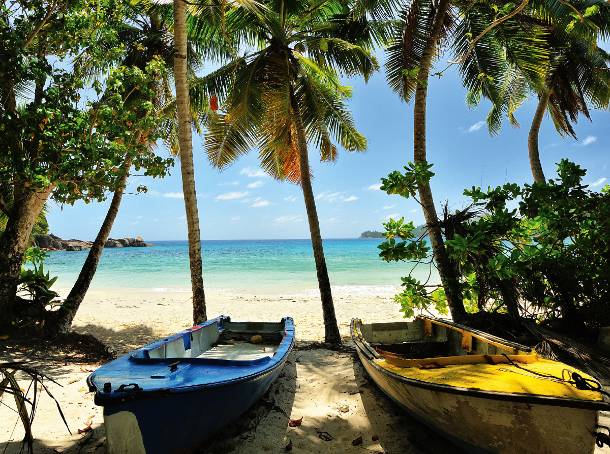 Boote am Strand