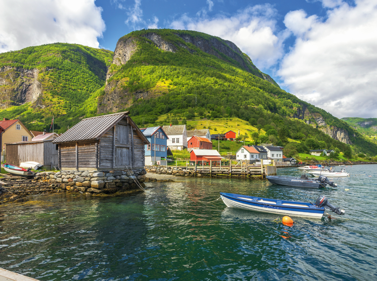 Undredal am Aurlandsfjord